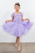 Girls 3D Flower Corset Body Flower Shoulder Strap Gown 4-16